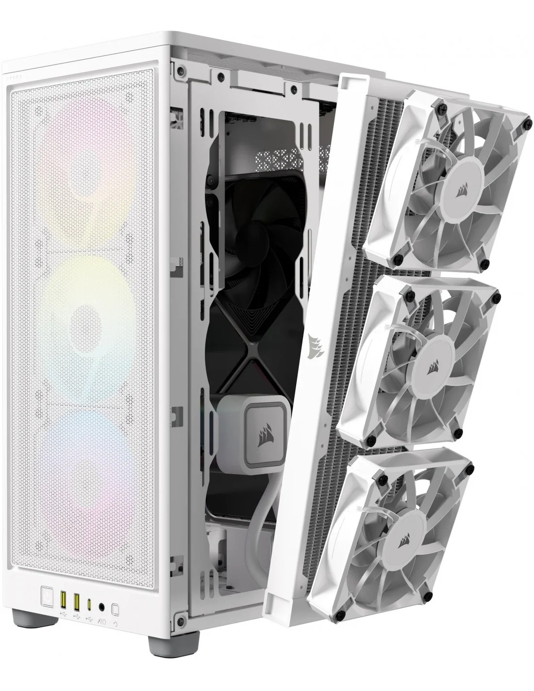 Corsair 2000D RGB Airflow SFF Tower USB 3.2 Blanca