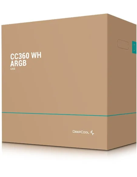DeepCool CC360 ARGB Mid Tower MATX Cristal Templado USB 3.0 Blanca