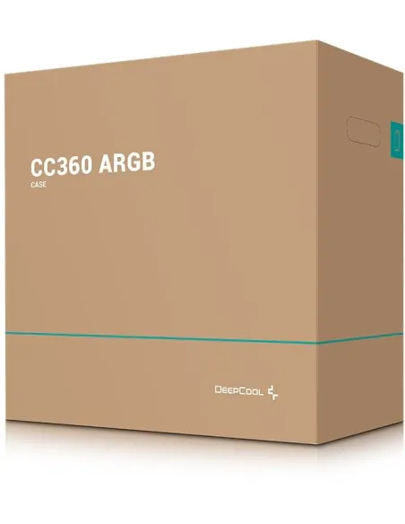 DeepCool CC360 ARGB Mid Tower MATX Cristal Templado USB 3.0 Negro