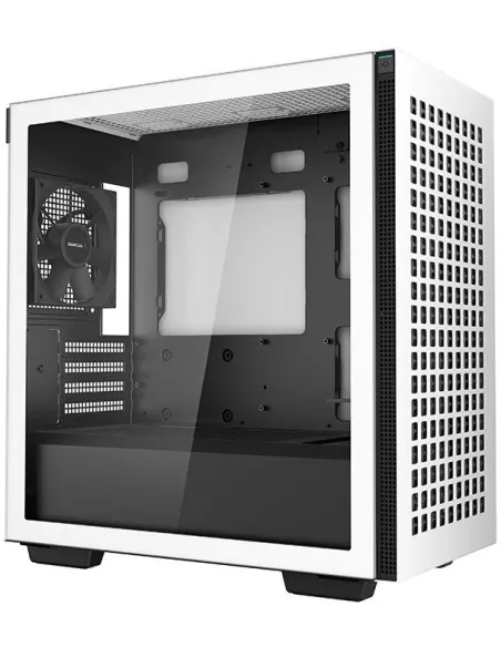DeepCool CH370 Mini Tower MATX Cristal Templado USB 3.2 Blanca