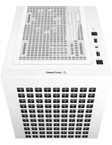 DeepCool CH370 Mini Tower MATX Cristal Templado USB 3.2 Blanca