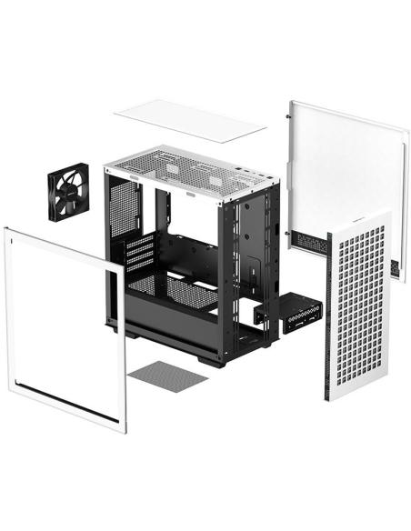 DeepCool CH370 Mini Tower MATX Cristal Templado USB 3.2 Blanca