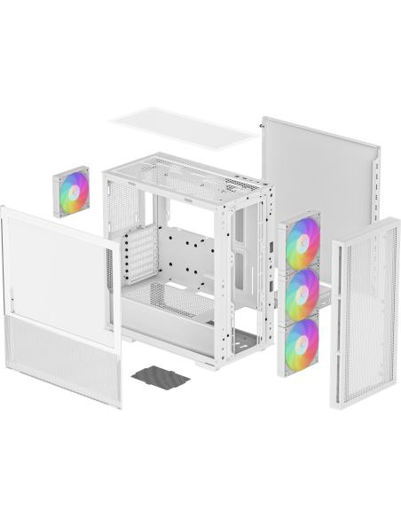Deepcool CH560 ARGB Mid Tower Cristal Templado USB 3.2 Blanca