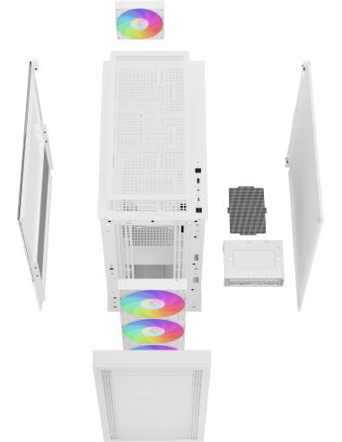 Deepcool CH560 ARGB Mid Tower Cristal Templado USB 3.2 Blanca