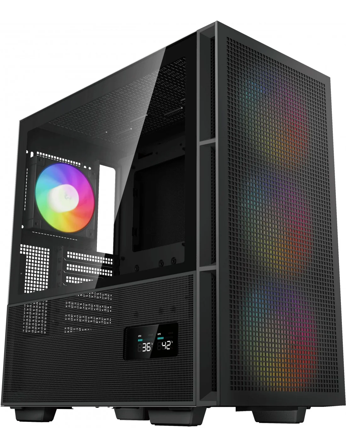 DeepCool CH560 Digital ARGB Mid Tower Cristal Templado USB 3.2 Negra