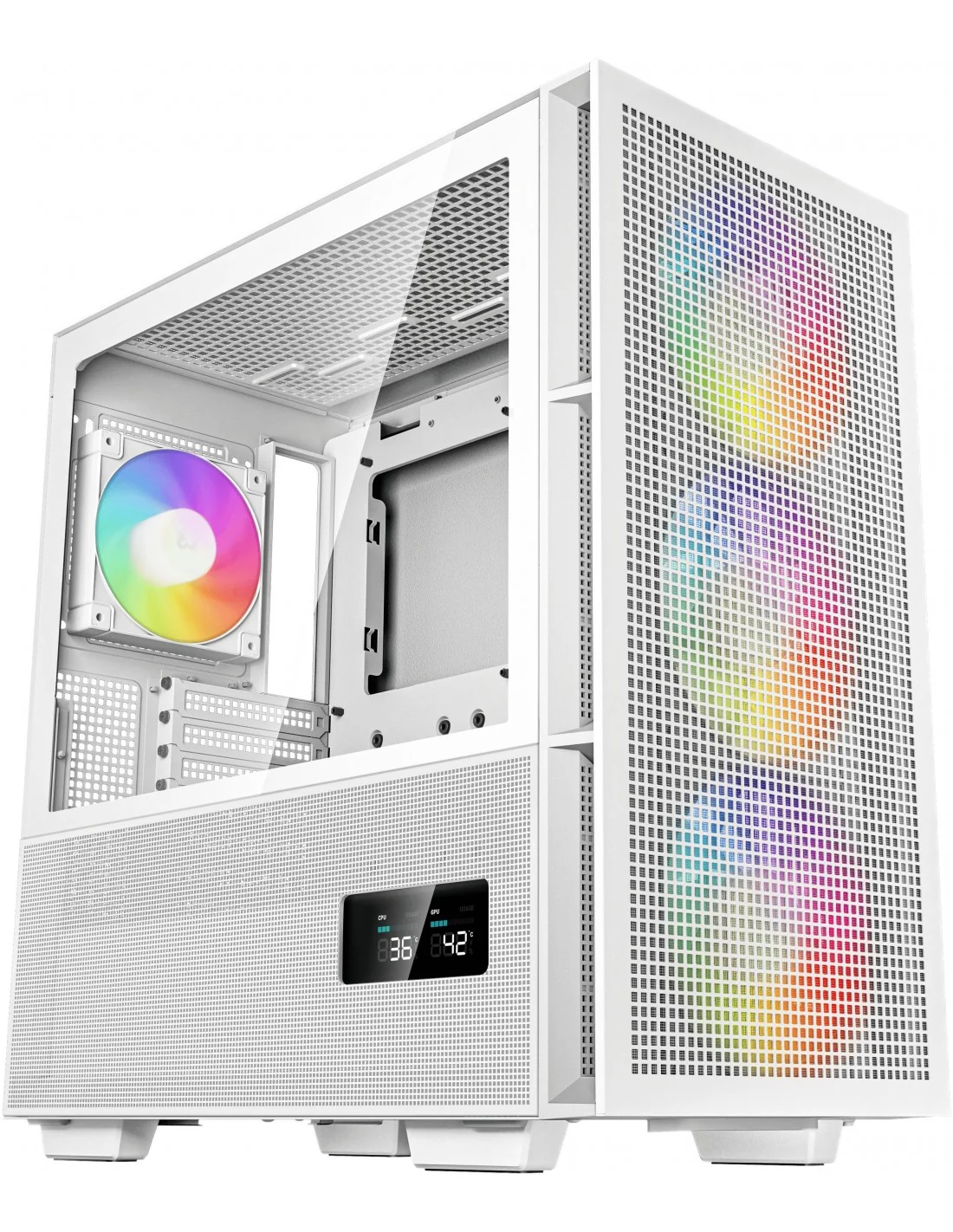 DeepCool CH560 Digital ARGB Mid Tower Cristal Templado USB 3.2 Blanca