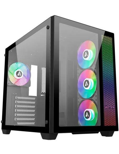 Abysm Gaming Danube SAVA ARGB Torre Cristal Templado Negra