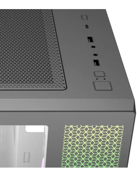 Abysm Gaming Danube SAVA ARGB Torre Cristal Templado Negra