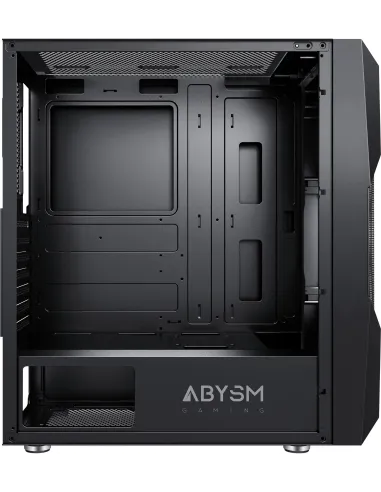 Abysm Gaming Danube Hron Black Torre Cristal Templado Negra