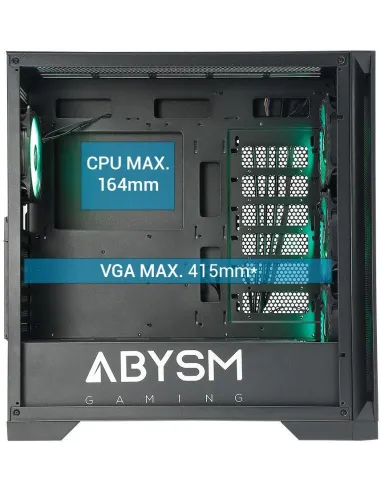 Abysm Gaming Danube Mura BX300 ARGB E-ATX Cristal Templado USB 3.2 Negro