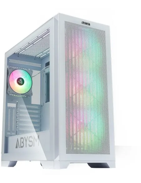 Abysm Gaming Danube Mura BX300 ARGB Torre Cristal Templado Blanca