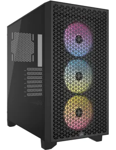 Corsair 3000D RGB AIRFLOW Cristal Templado USB 3.2 Negra-CAJA57724