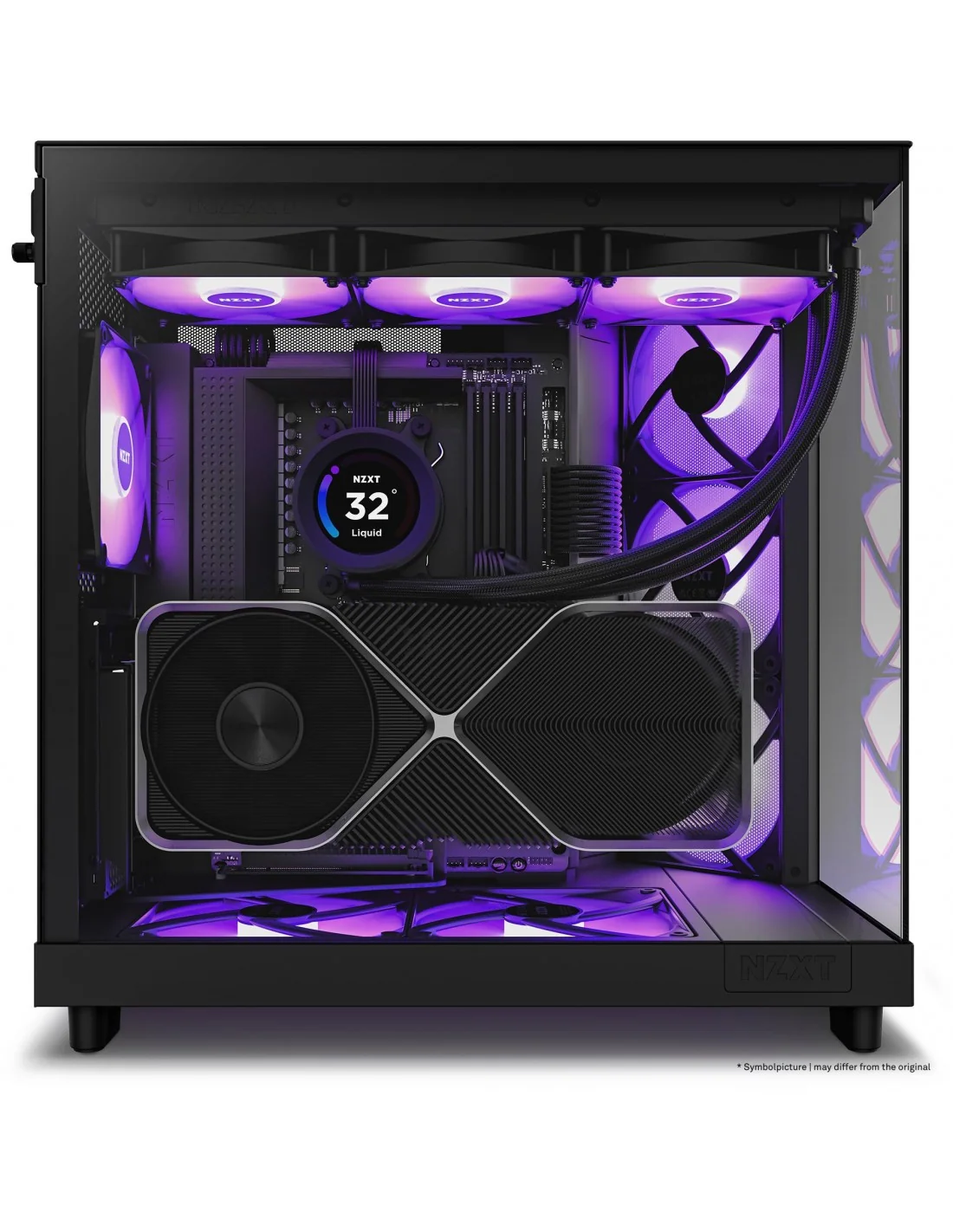 NZXT H6 Flow RGB Cristal Templado USB-C 3.2 Negra