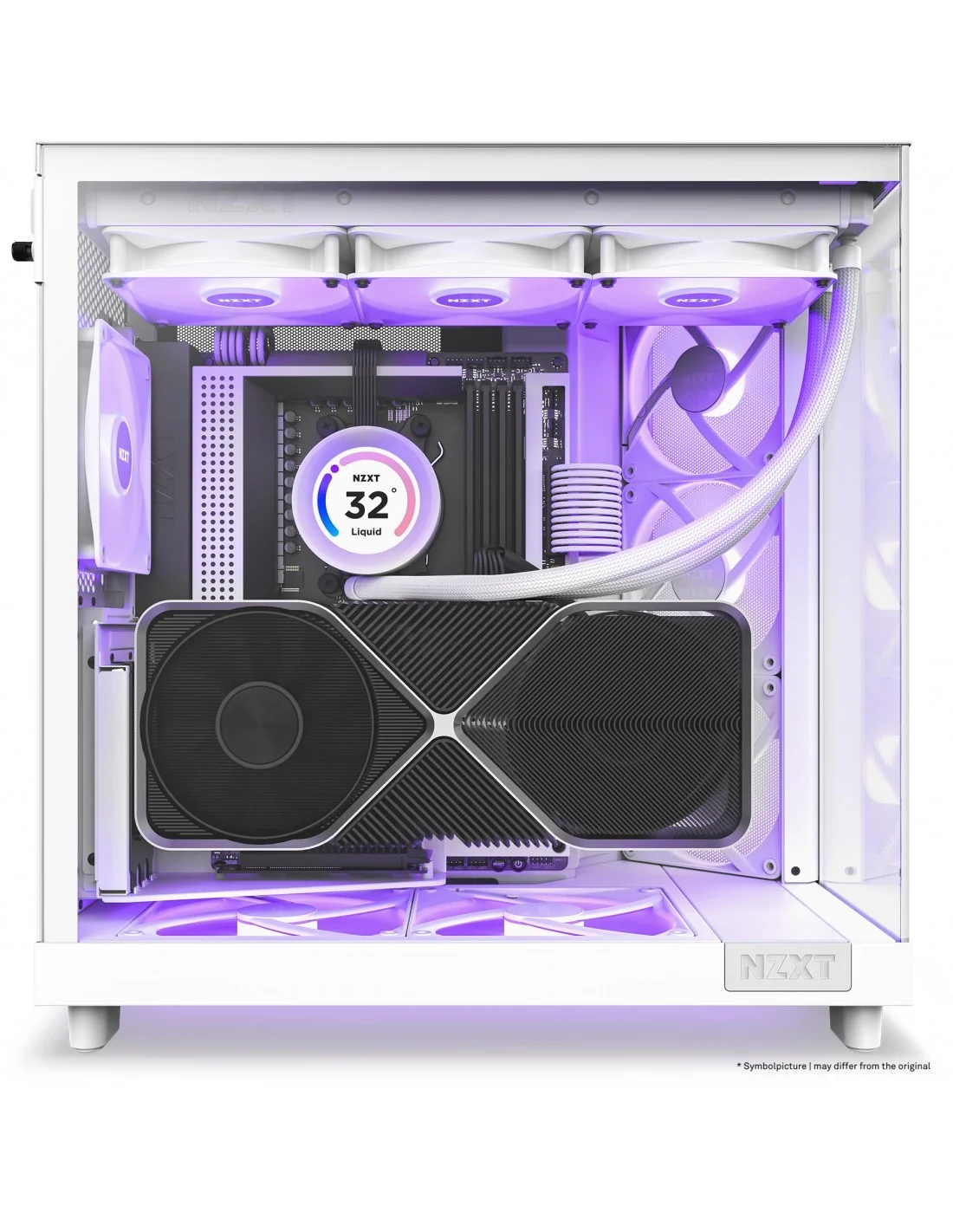 NZXT H6 Flow RGB Cristal Templado USB-C 3.2 Blanca