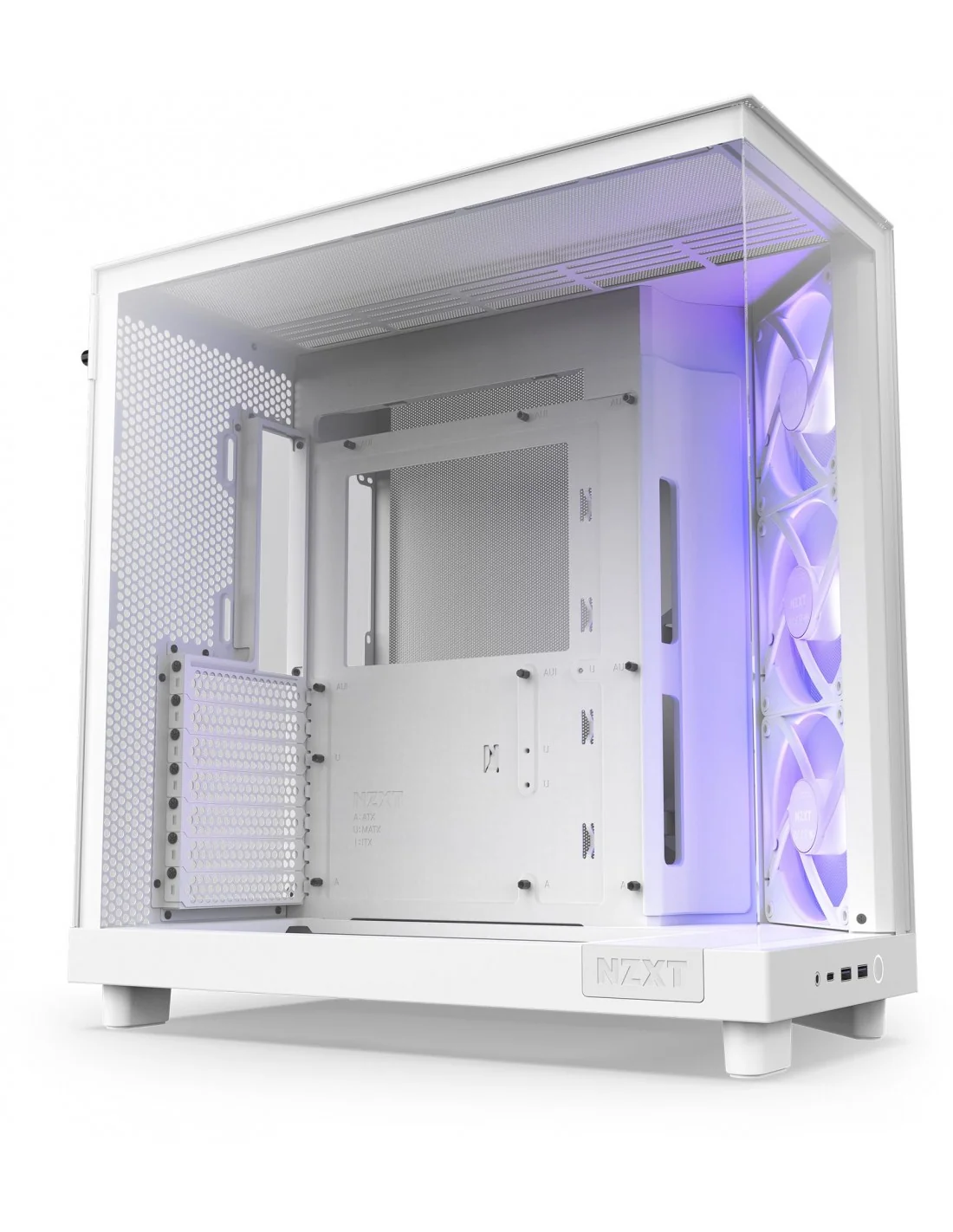 NZXT H6 Flow RGB Cristal Templado USB-C 3.2 Blanca