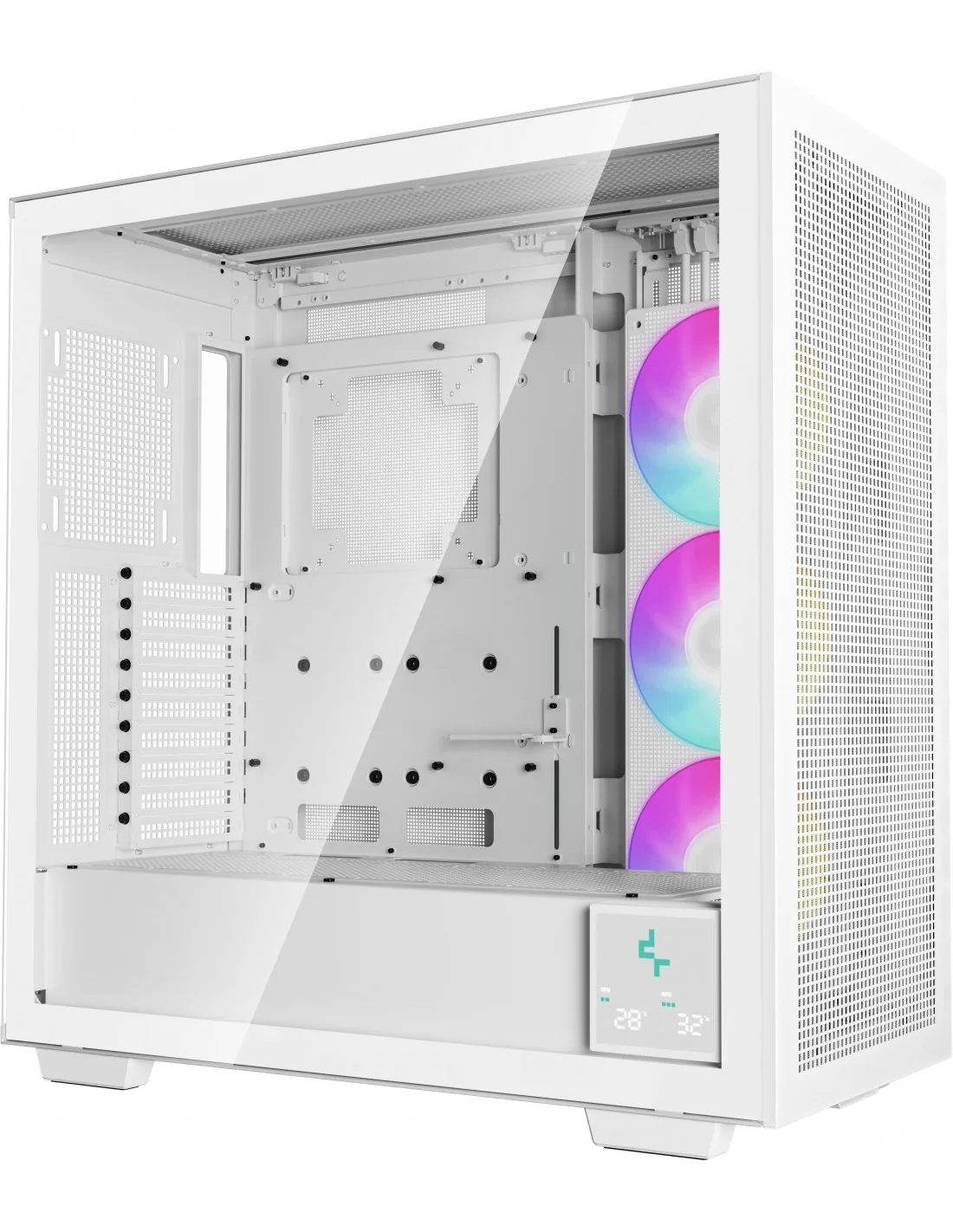 DeepCool MORPHEUS Semitorre ATX Cristal Templado USB-C Blanca