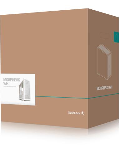 DeepCool MORPHEUS Semitorre ATX Cristal Templado USB-C Blanca