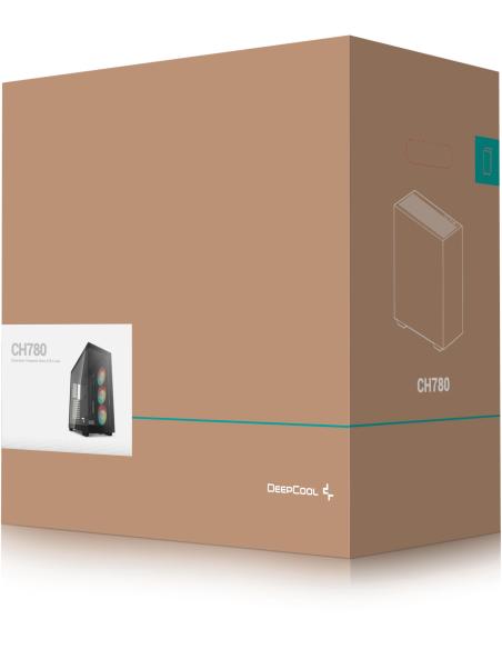 DeepCool CH780 ARGB Semitorre ATX Cristal Templado USB-C Negra
