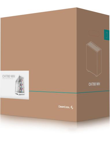DeepCool CH780 ARGB Semitorre ATX Cristal Templado USB-C Blanca