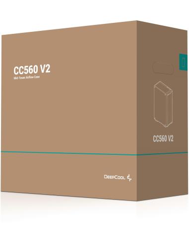 DeepCool CC560 RGB Semitorre ATX Cristal Templado USB 3.0 Negra