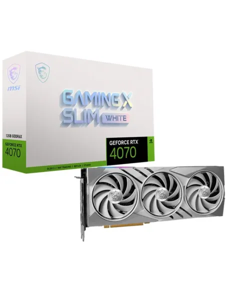 MSI Geforce RTX 4070 Gaming X Slim 12GB DLSS3 Blanca