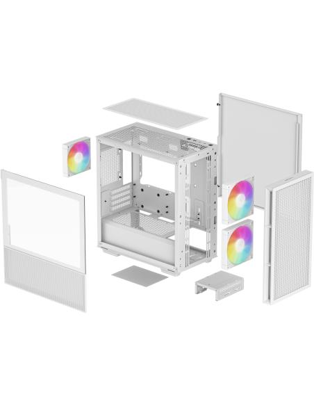 DeepCool CH360 Cristal Templado USB 3.2 Blanca