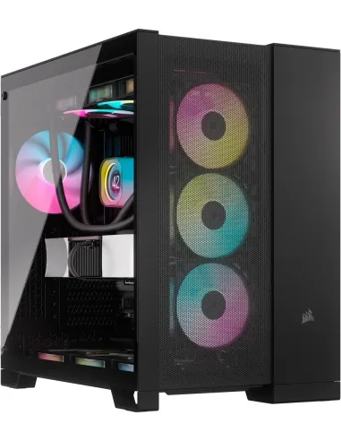Corsair 6500X Semitorre ATX Doble Cristal Templado USB-C Negra