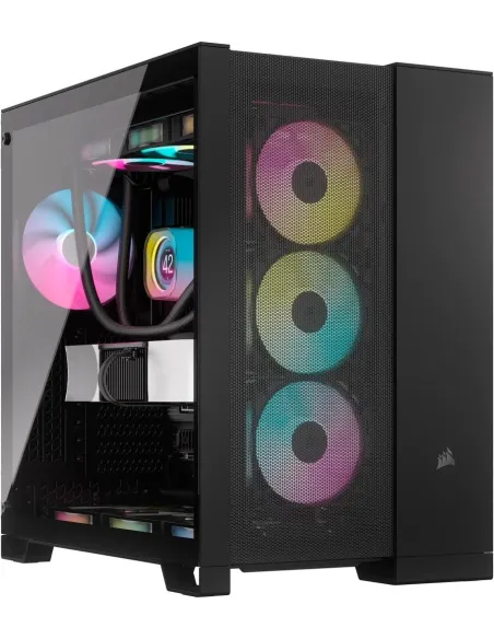 Corsair 6500X Semitorre ATX Doble Cristal Templado USB-C Negra