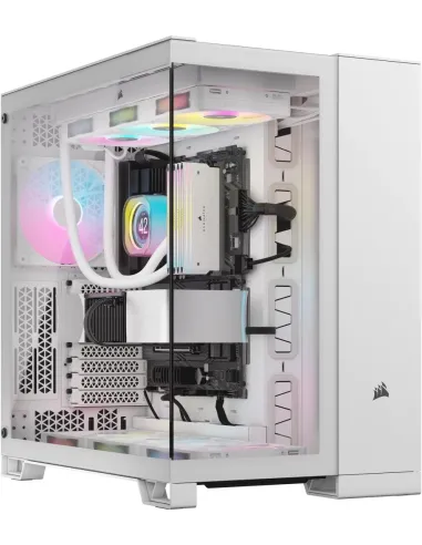 Corsair 6500X Semitorre ATX Doble Cristal Templado USB-C Blanca