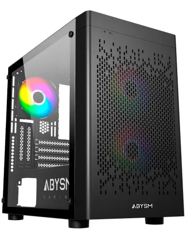 Abysm Danube INVA MX202 Micro Torre Cristal Templado USB-C Negra