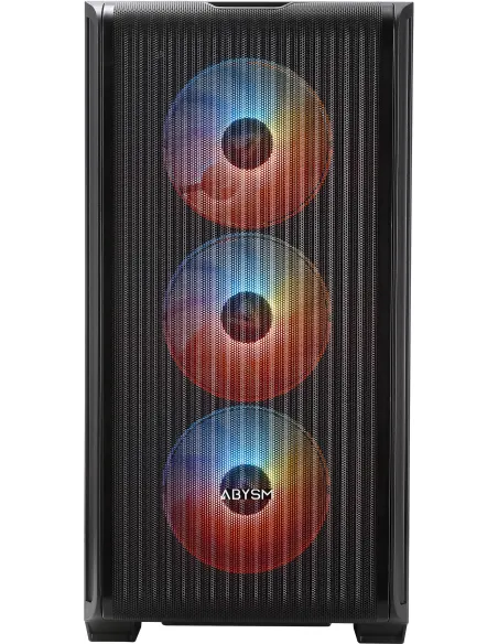 Abysm Gaming Danube Kamp BX300 Full Tower Cristal Templado USB-C Negro