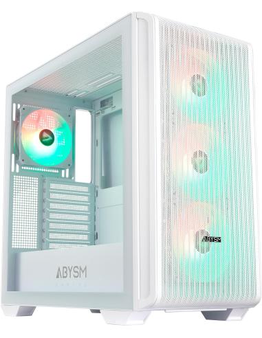 Abysm Gaming Danube Kamp BX300 Full Tower Cristal Templado USB-C Blanca