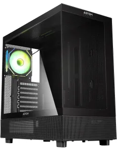 Abysm Gaming Danube Sava H400 Full Tower Doble Cristal Templado USB-C Negra