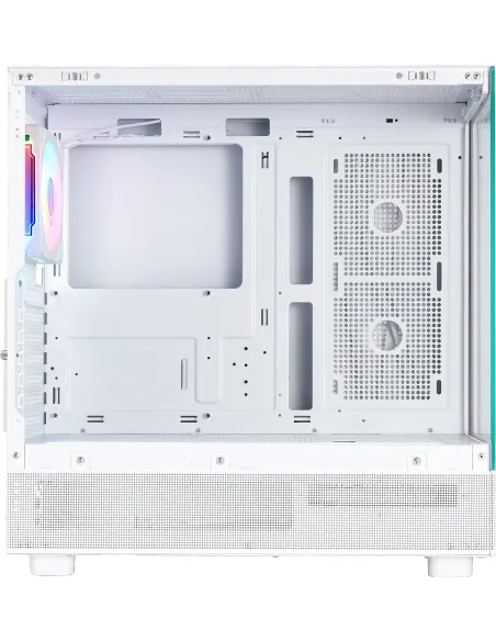 Abysm Gaming Danube Sava H400 Torre Doble Cristal Templado Blanca