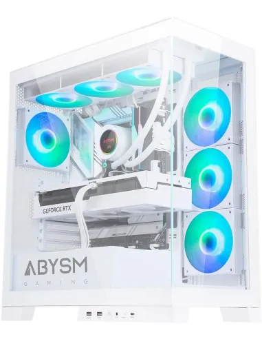 Abysm Gaming Danube Sava H500 White Caja Cristal Templado USB 3.0 ARGB Blanca