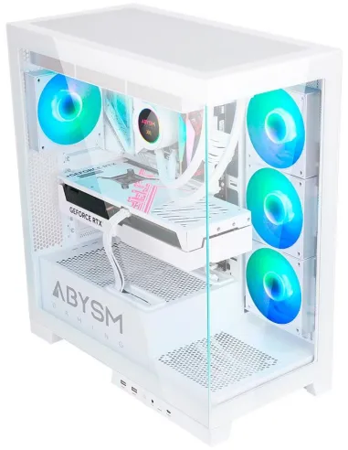 Abysm Gaming Danube Sava H500 White Caja Cristal Templado USB 3.0 ARGB Blanca