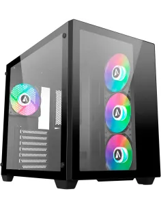 Abysm Danube SAVA 285 BX203 ARGB Torre Cristal Templado Negra-CAJA59265