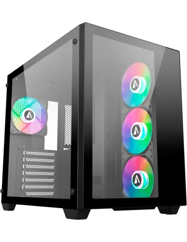Abysm Danube SAVA 285 BX203 ARGB Torre Cristal Templado Negra