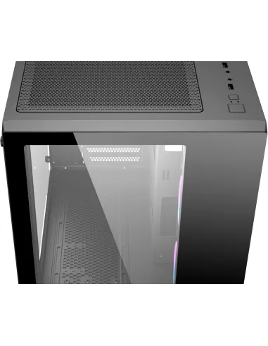 Abysm Danube SAVA 285 BX203 ARGB Torre Cristal Templado Negra