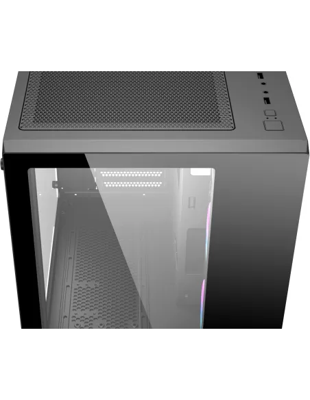 Abysm Danube SAVA 285 BX203 ARGB Torre Cristal Templado Negra