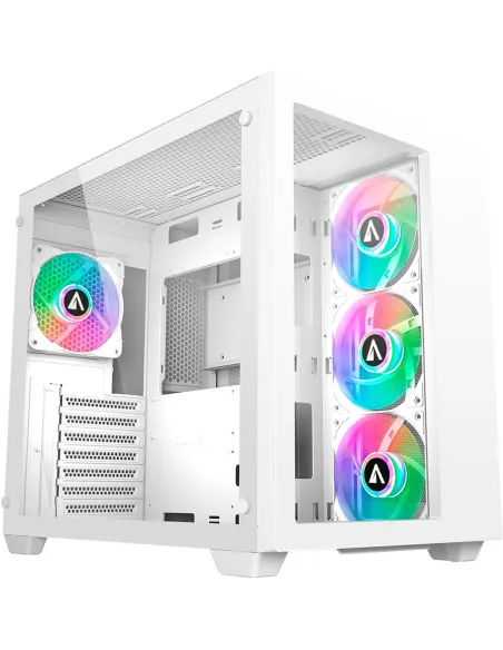 Abysm Danube SAVA 285 BX203 ARGB Torre Cristal Templado Blanca