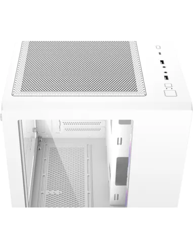 Abysm Danube SAVA 285 BX203 ARGB Torre Cristal Templado Blanca