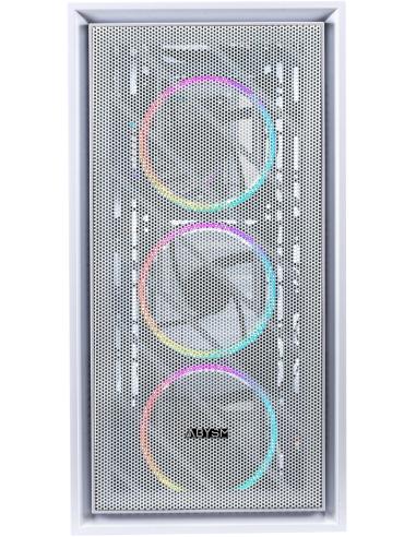 Abysm Gaming Danube Kamp ARGB Torre Cristal Templado Blanca
