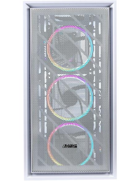 Abysm Gaming Danube Kamp ARGB Torre Cristal Templado Blanca