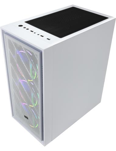 Abysm Gaming Danube Kamp ARGB Torre Cristal Templado Blanca