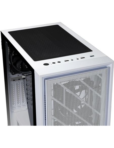 Abysm Gaming Danube Kamp ARGB Torre Cristal Templado Blanca