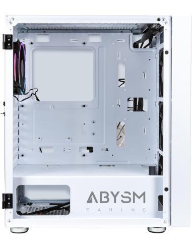 Abysm Gaming Danube Kamp ARGB Torre Cristal Templado Blanca