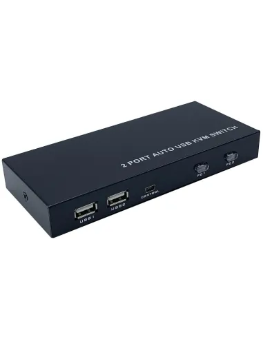 Aisens A111-0400 Switch KVM de Puertos USB-A/USB-B/HDMI 9 Puertos Negro