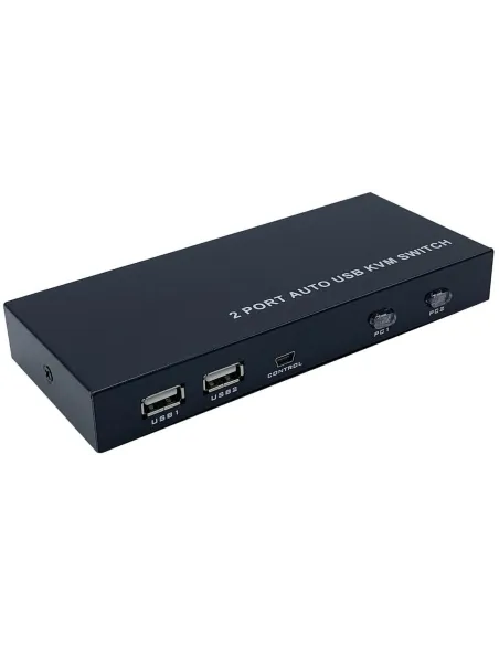 Aisens A111-0400 Switch KVM de Puertos USB-A/USB-B/HDMI 9 Puertos Negro