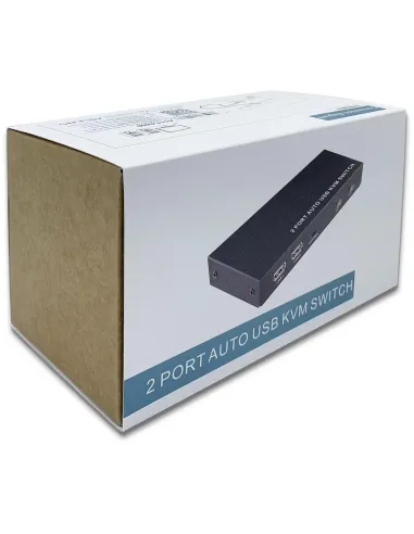 Aisens A111-0400 Switch KVM de Puertos USB-A/USB-B/HDMI 9 Puertos Negro